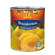 Brzoskwinie Połówki w Lekkim Syropie Lewiatan 820G