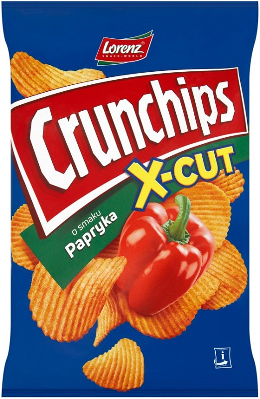 Chipsy Crunchips - x-cut papryka 140g