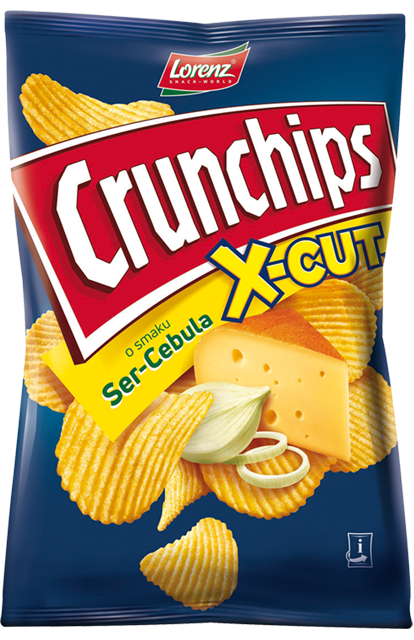 Chipsy Crunchips X-Cut Ser i Cebula 140G