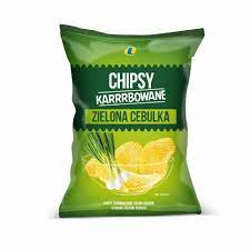 Chipsy Karbowane Zielona Cebulka 140G