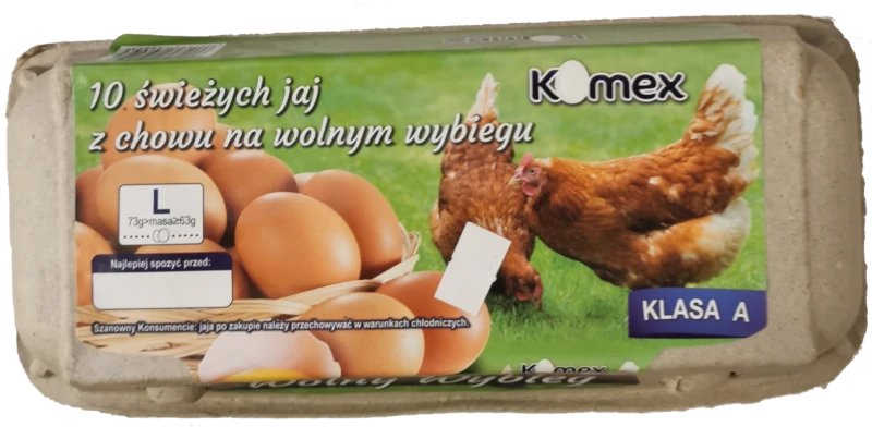 Jaja  rozm. L 10szt. wolny wybieg Kosma