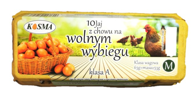 Jaja  rozm. M 10szt. wolny wybieg Kosma