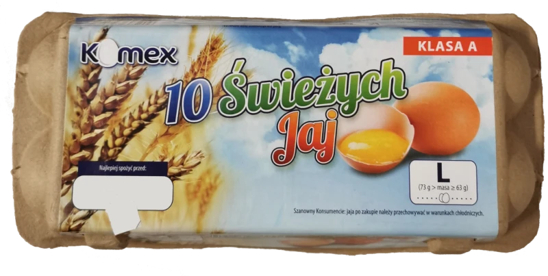 Jaja rozm. L 10 szt. Kosma