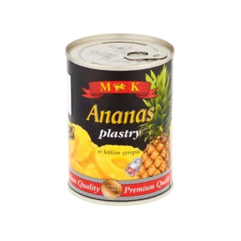 Ananas MK Plastry w Lekkim Syropie 565G