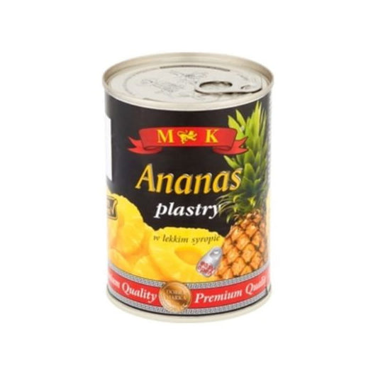 Ananas MK Plastry w Lekkim Syropie 565G